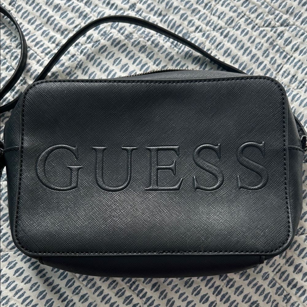 GUESS Embossed Black crossbody Bag